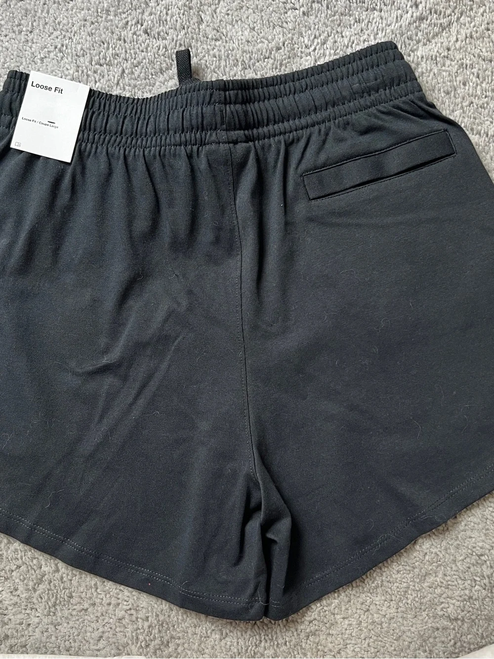 Nike Jordan Black Women's Athletic Drawstring Shorts